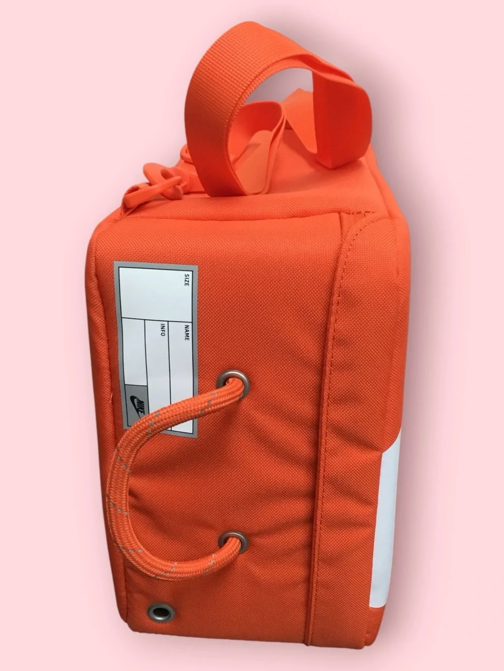 Nike 12L Crossbody Shoebox Bag (Orange / White)